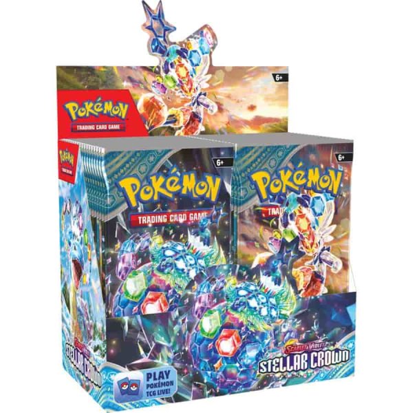 画像1:  【予約】[送料無料]  Pokemon TCG: Scarlet and Violet Stellar Crown Booster Display 【ポイント還元率1%】  (1)